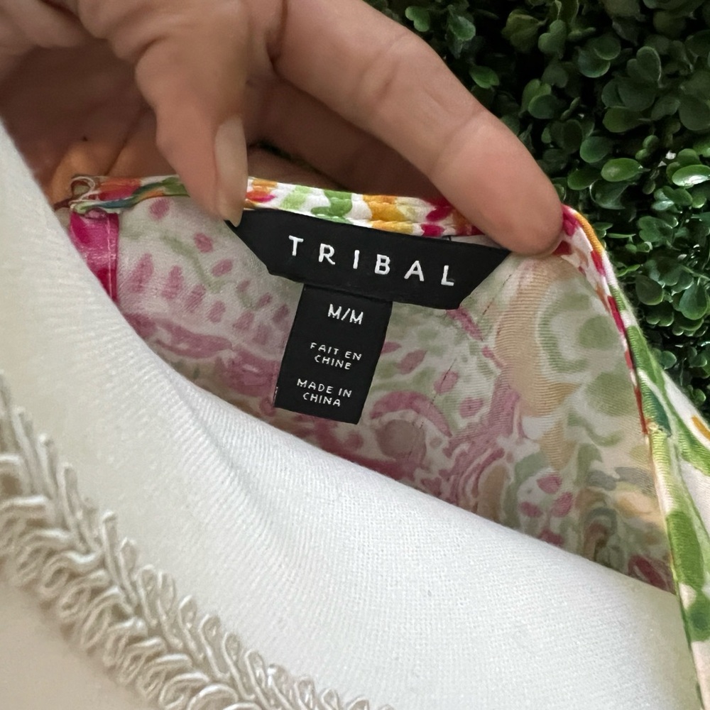 EUC! Tribal Brand mini dress in vibrant paisley-like pattern! Size Medium! - Picture 7 of 12